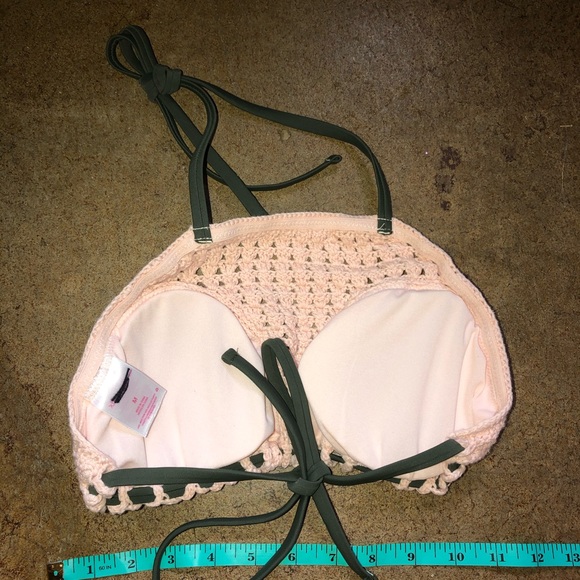 NWOT Xhilaration Bikini Crochet Top Bottoms XS/M - Picture 3 of 8